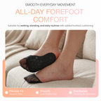 Forefoot Cushion Pads, Soft Sponge Metatarsal Inserts, 1 Pair