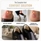 Shell Heel Cushion Pads, Self Adhesive Foam Heel Inserts, 1 Pair
