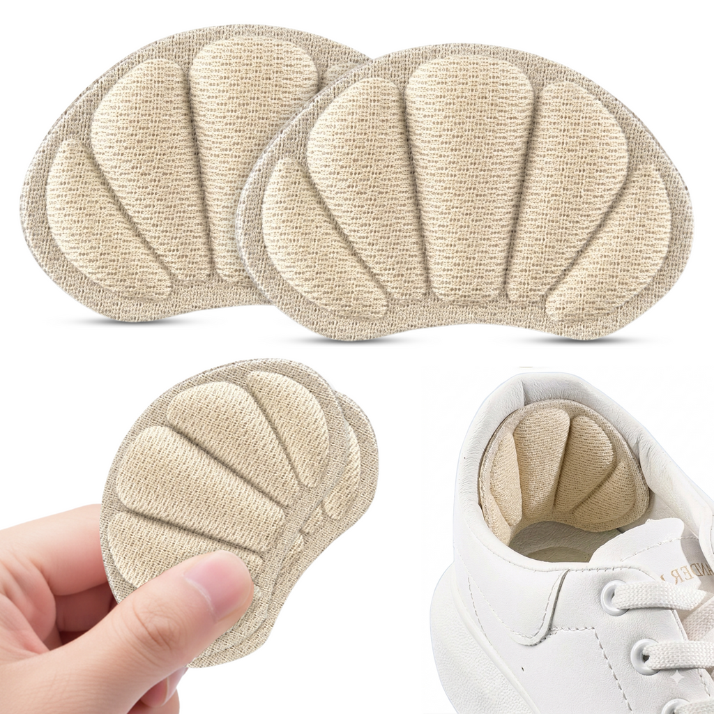 Shell Heel Cushion Pads, Self Adhesive Foam Heel Inserts, 1 Pair