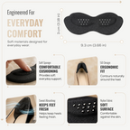 Self Adhesive Foam Heel Cushion Pads, Heel Inserts, 1 Pair