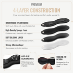 Self Adhesive Foam Heel Cushion Pads, Heel Inserts, 1 Pair