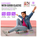 Mini Rubber Bands with Removal Hook, Strong Elastic, Pack of 500