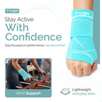 Adjustable Wrist Support Sleeves, Compression Strap, Blue, 1 Pair