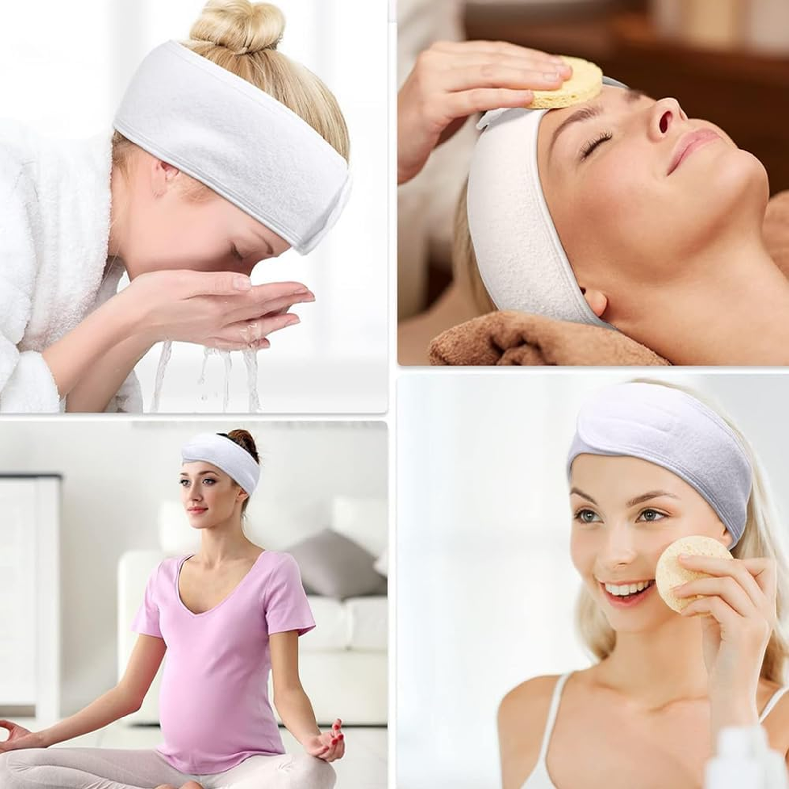 Adjustable Hair Tie Headband, Soft Non Slip Design, Pack of 1