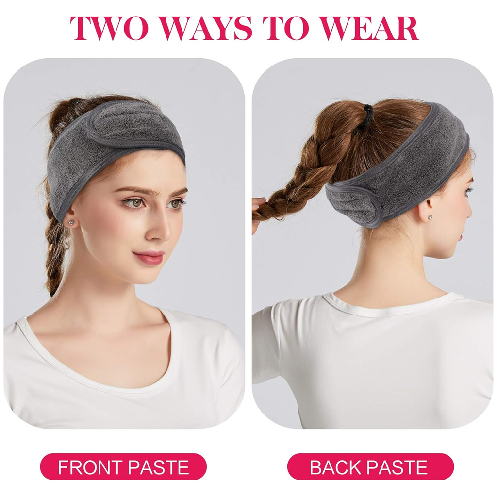 Adjustable Hair Tie Headband, Soft Non Slip Design, Pack of 1