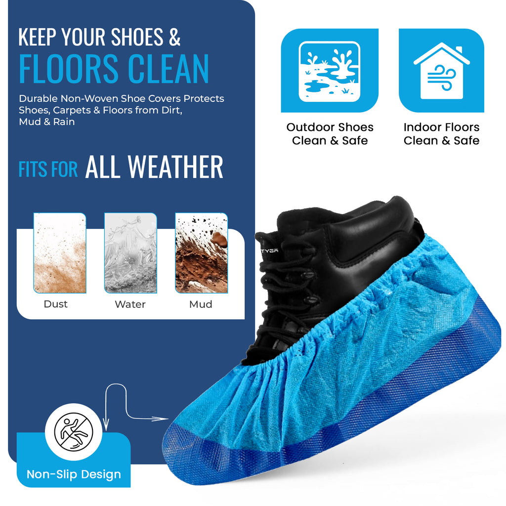 Reusable Heavy Duty Overshoes, Long Lasting Shoe Covers