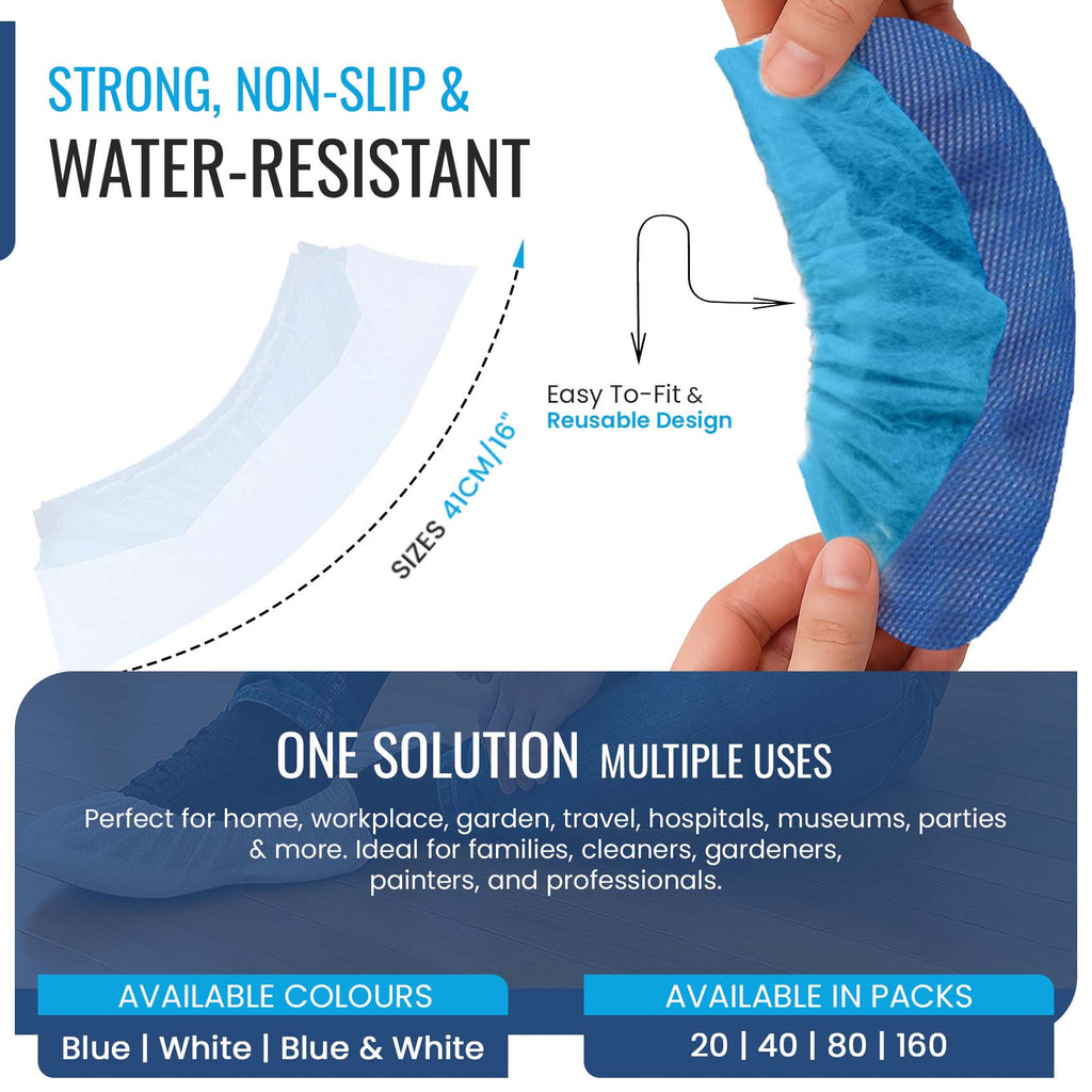 Reusable Heavy Duty Overshoes, Long Lasting Shoe Covers