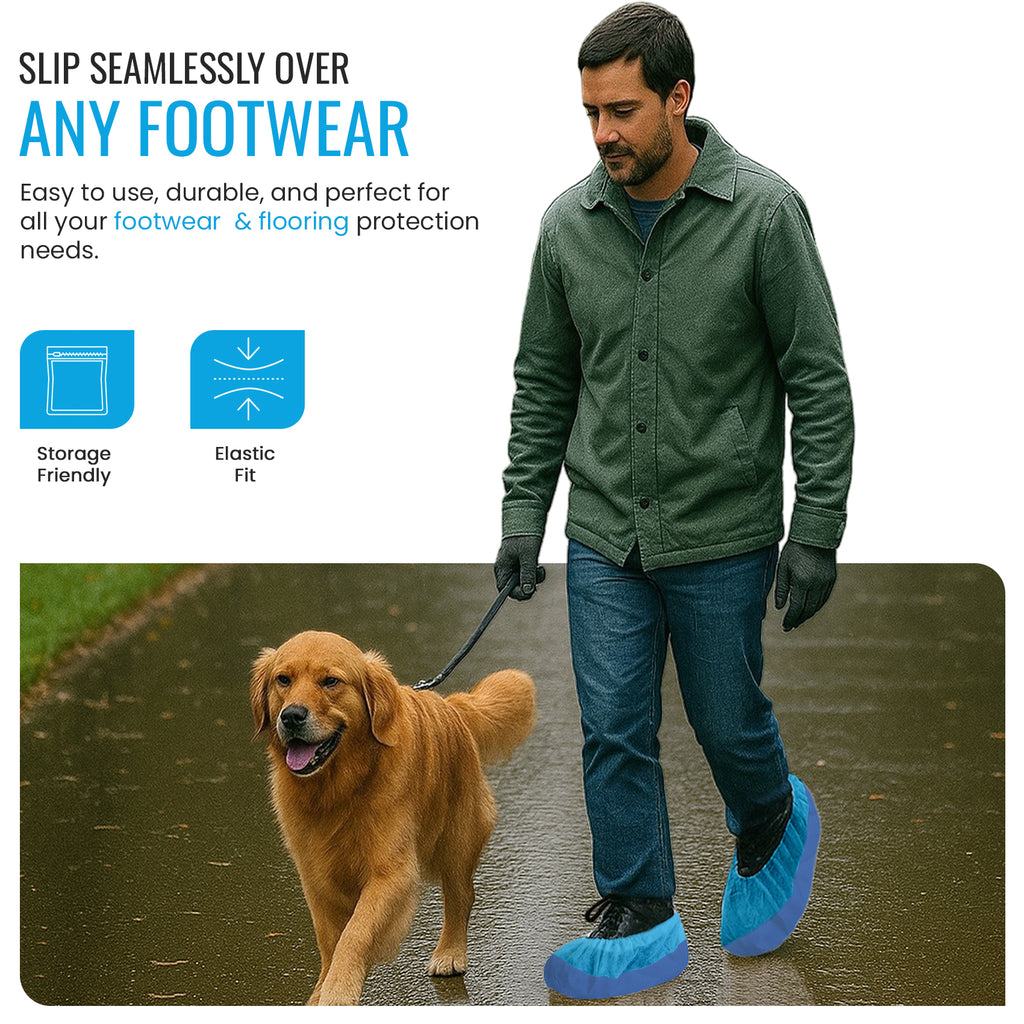 Reusable Heavy Duty Overshoes, Long Lasting Shoe Covers