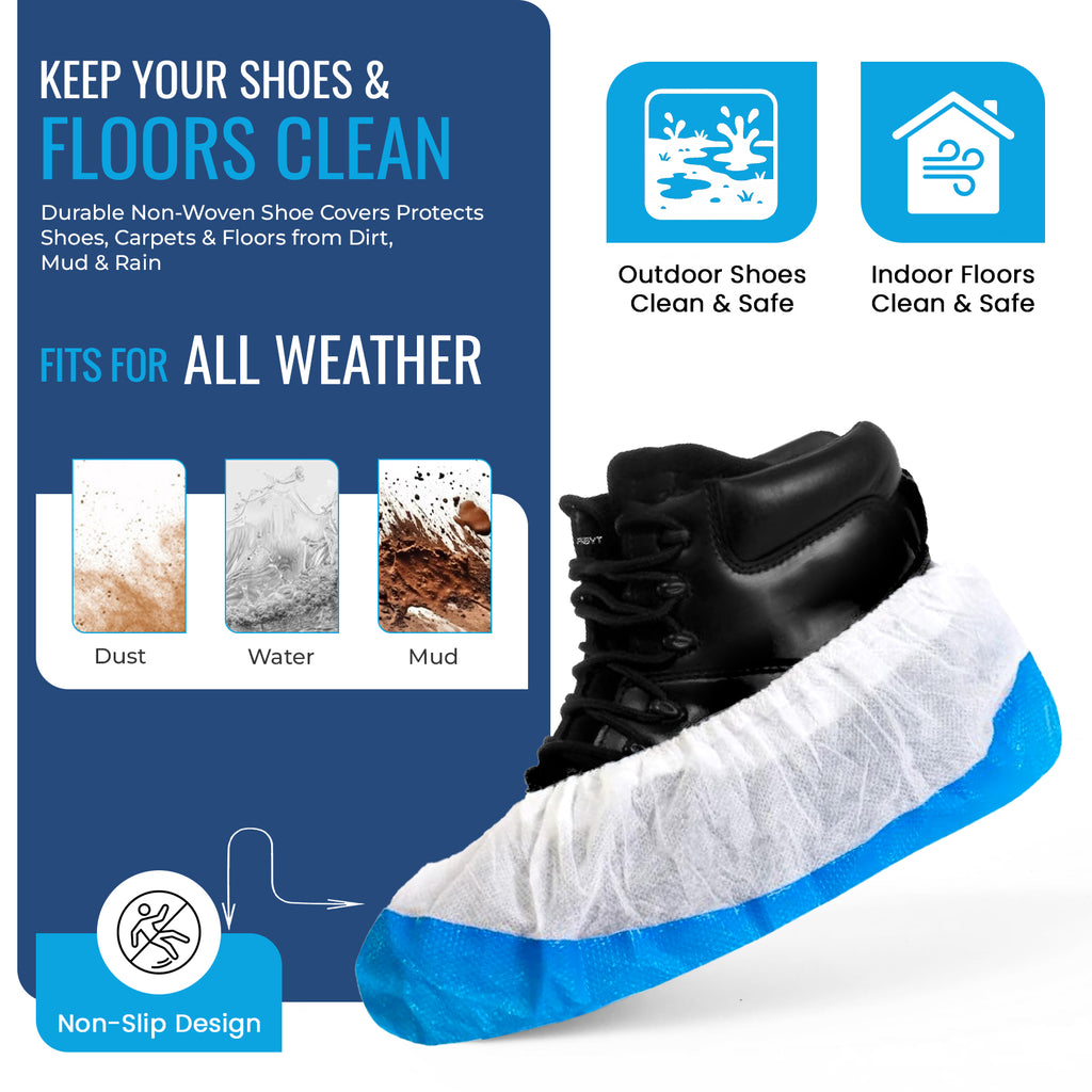 Reusable Heavy Duty Overshoes, Long Lasting Shoe Covers