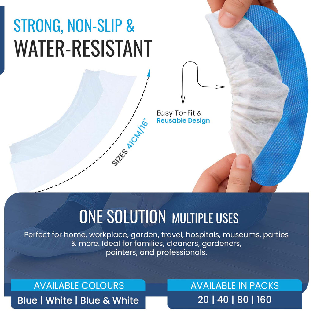 Reusable Heavy Duty Overshoes, Long Lasting Shoe Covers