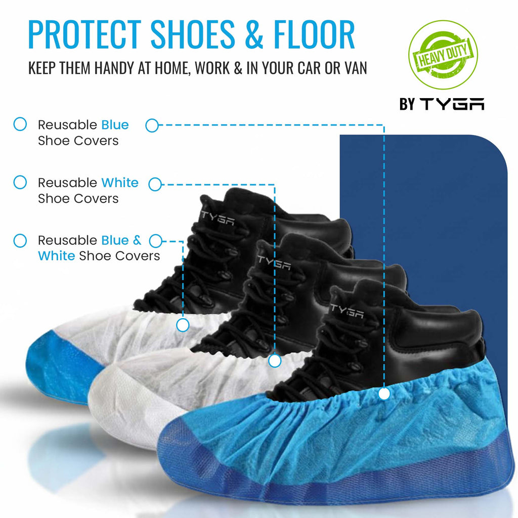 Reusable Heavy Duty Overshoes, Long Lasting Shoe Covers