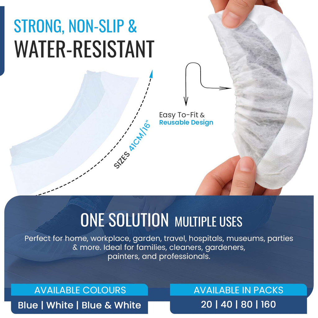 Reusable Heavy Duty Overshoes, Long Lasting Shoe Covers