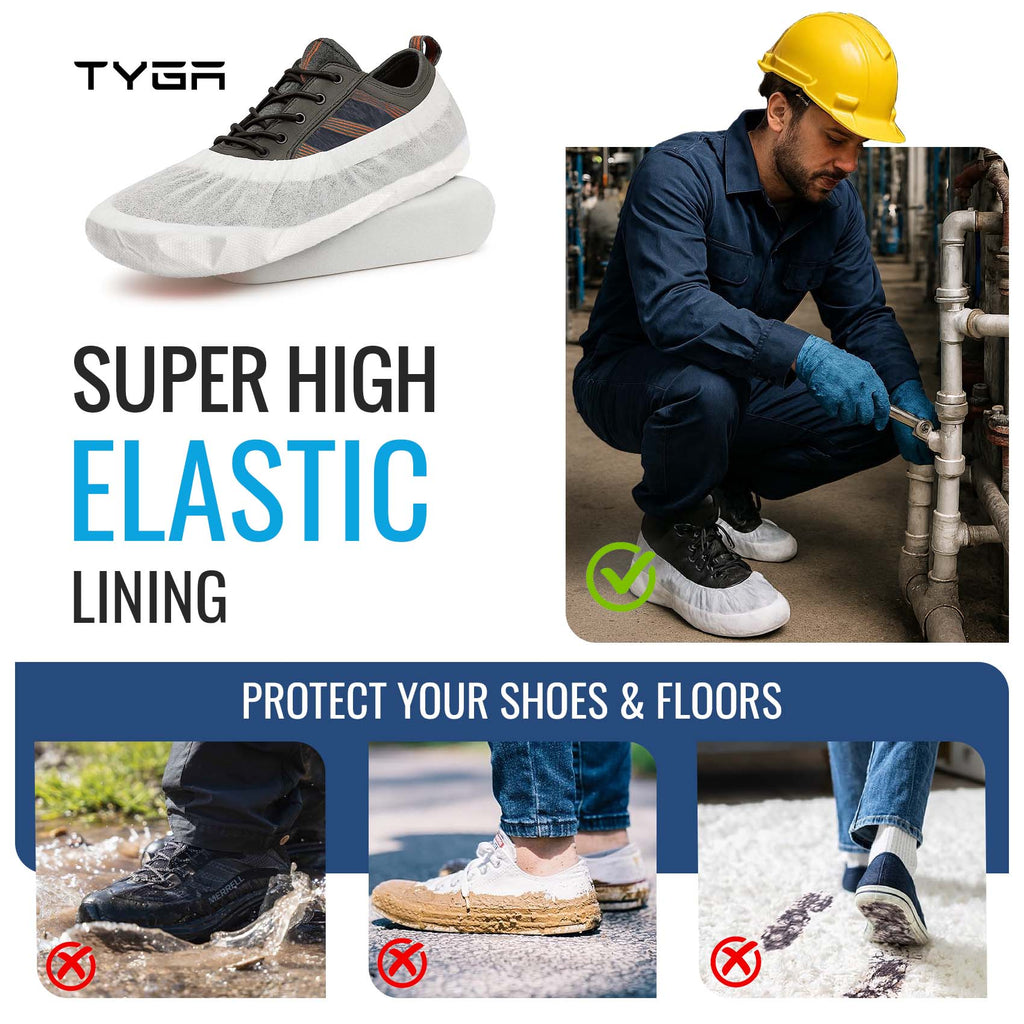 Reusable Heavy Duty Overshoes, Long Lasting Shoe Covers
