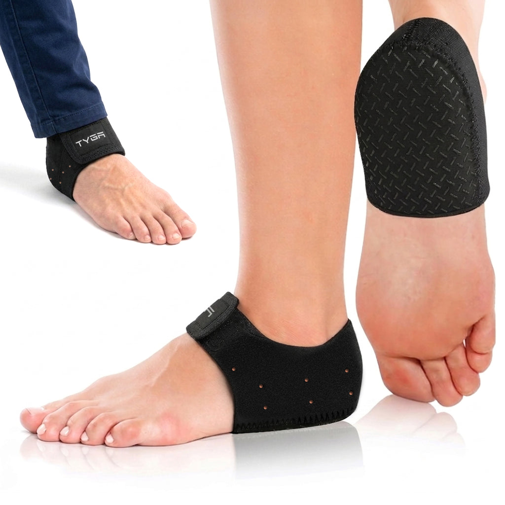 Silicone Gel Heel Protectors, Cushion Heel Cups, Black, 1 Pair