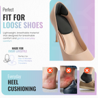 Ultra Soft Heel Pads, Anti Slip Cushion, Size Adjustment, 1 Pair