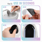 Ultra Soft Heel Pads, Anti Slip Cushion, Size Adjustment, 1 Pair
