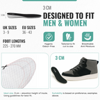 Memory Foam Height Increase Insoles with Free Shoehorn