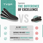 Memory Foam Height Increase Insoles with Free Shoehorn
