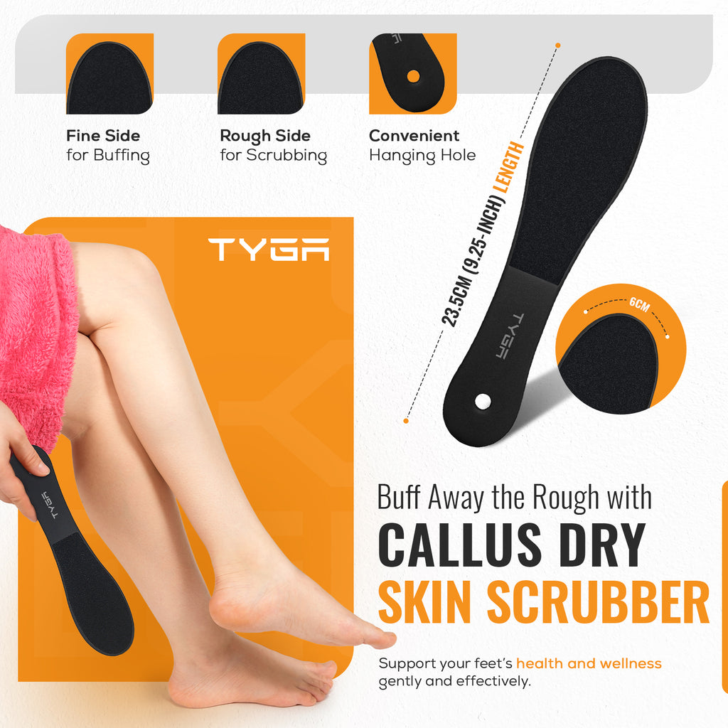 Double Sided Foot File Rasp & Scrubber, Callus Removal, Set of 3