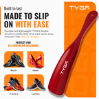 Snap Proof Plastic Shoe Horns, Flexible Design, 19cm, Pack of 2