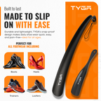 Plastic Shoe Horn Set, Snap Proof Flexible Design, 19cm & 43cm