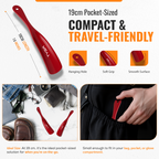 Snap Proof Plastic Shoe Horns, Flexible Design, 19cm, Pack of 2