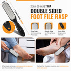 Double Sided Foot File Rasp & Scrubber, Callus Removal, Set of 3