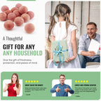 Cedar Wood Moth Balls, Natural Moth Repellent, Pack of 40