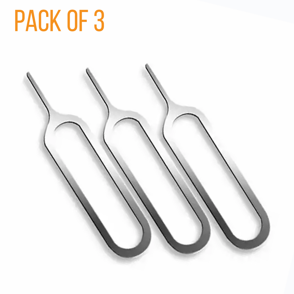 SIM Card Tray Removal Tool, Metal Pin Design, Pack of 3