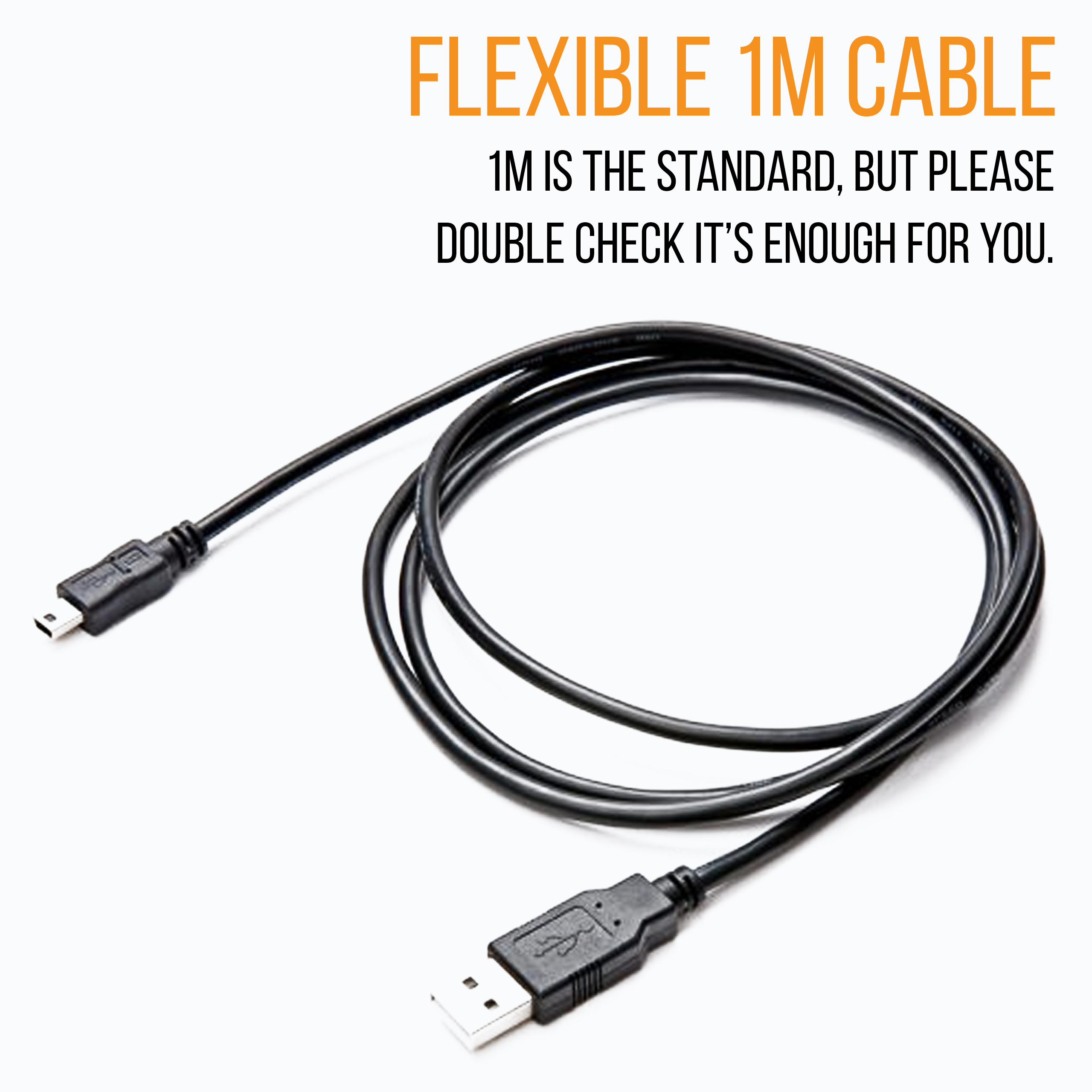 USB-A to Mini USB Cable, Sync & Charging