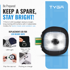 Replacement LED Light Insert for Beanie Hats, USB Rechargeable