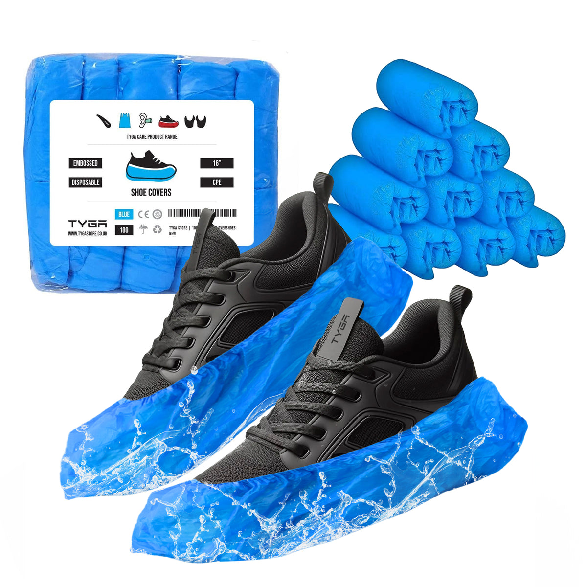 Disposable Shoe Covers, Anti Slip, Waterproof Overshoes