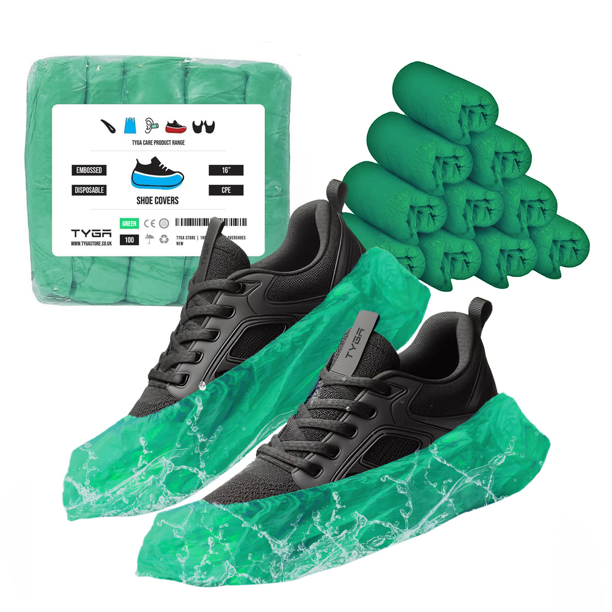 Disposable Shoe Covers, Anti Slip, Waterproof Overshoes