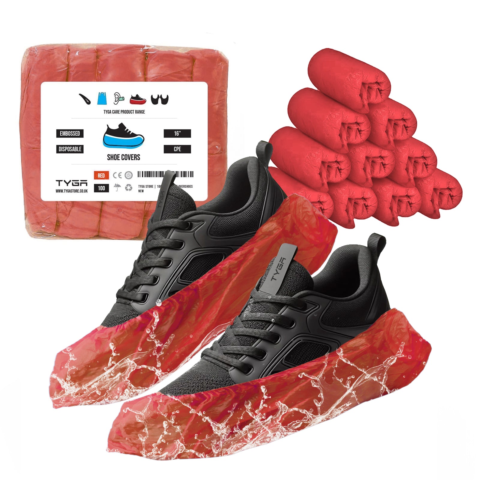 Disposable Shoe Covers, Anti Slip, Waterproof Overshoes