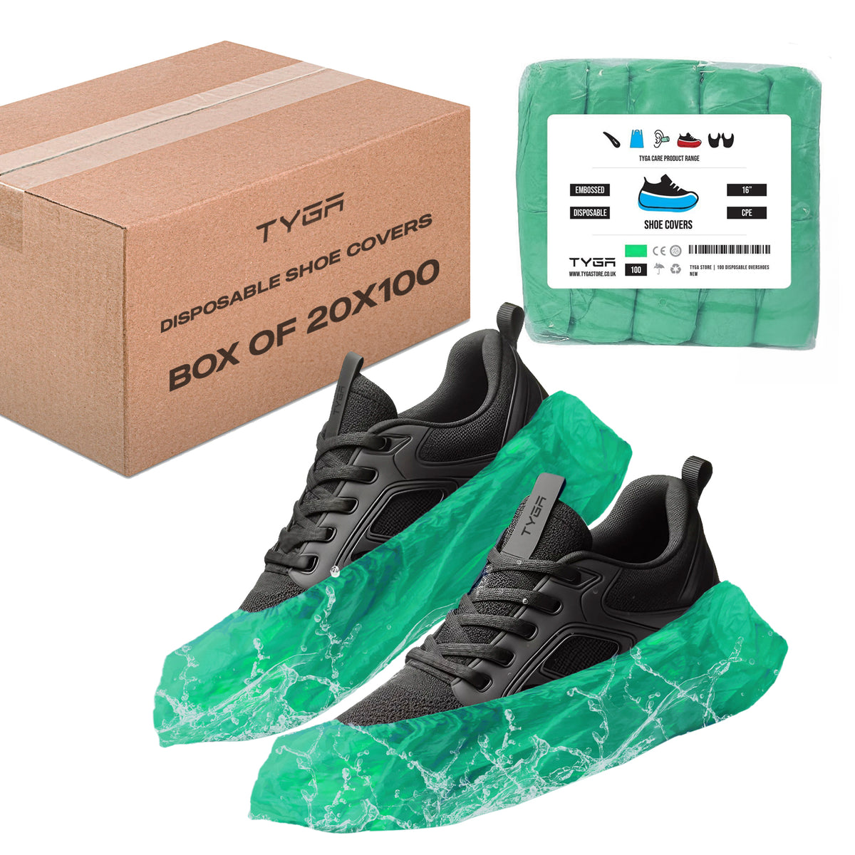 Disposable Shoe Covers, Anti Slip, Waterproof Overshoes