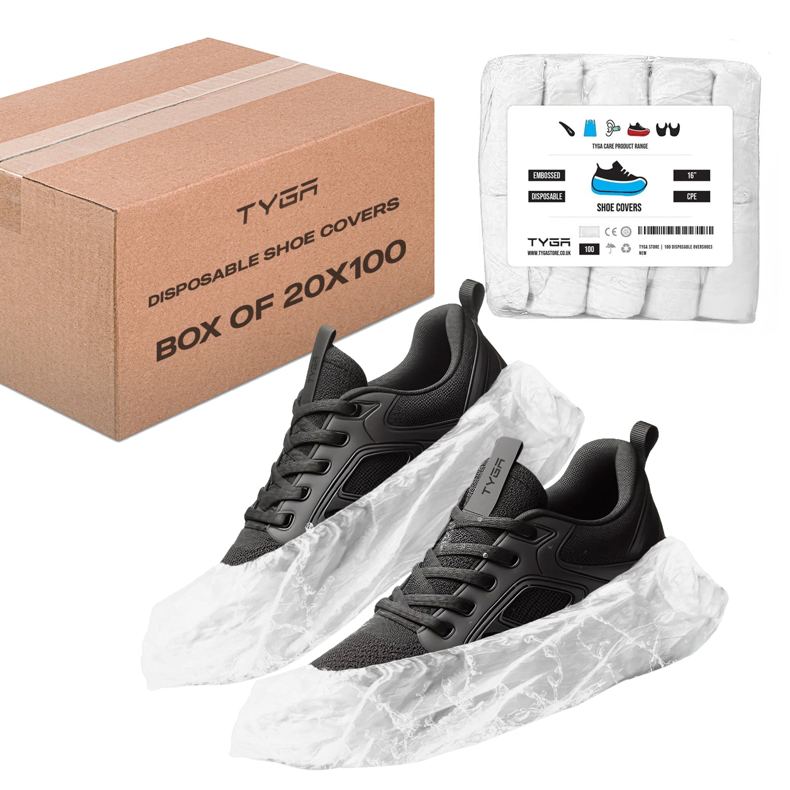 Disposable Shoe Covers, Anti Slip, Waterproof Overshoes