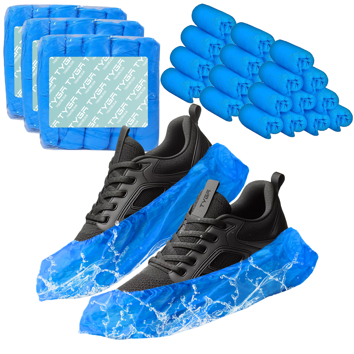 Disposable Shoe Covers, Anti Slip, Waterproof Overshoes