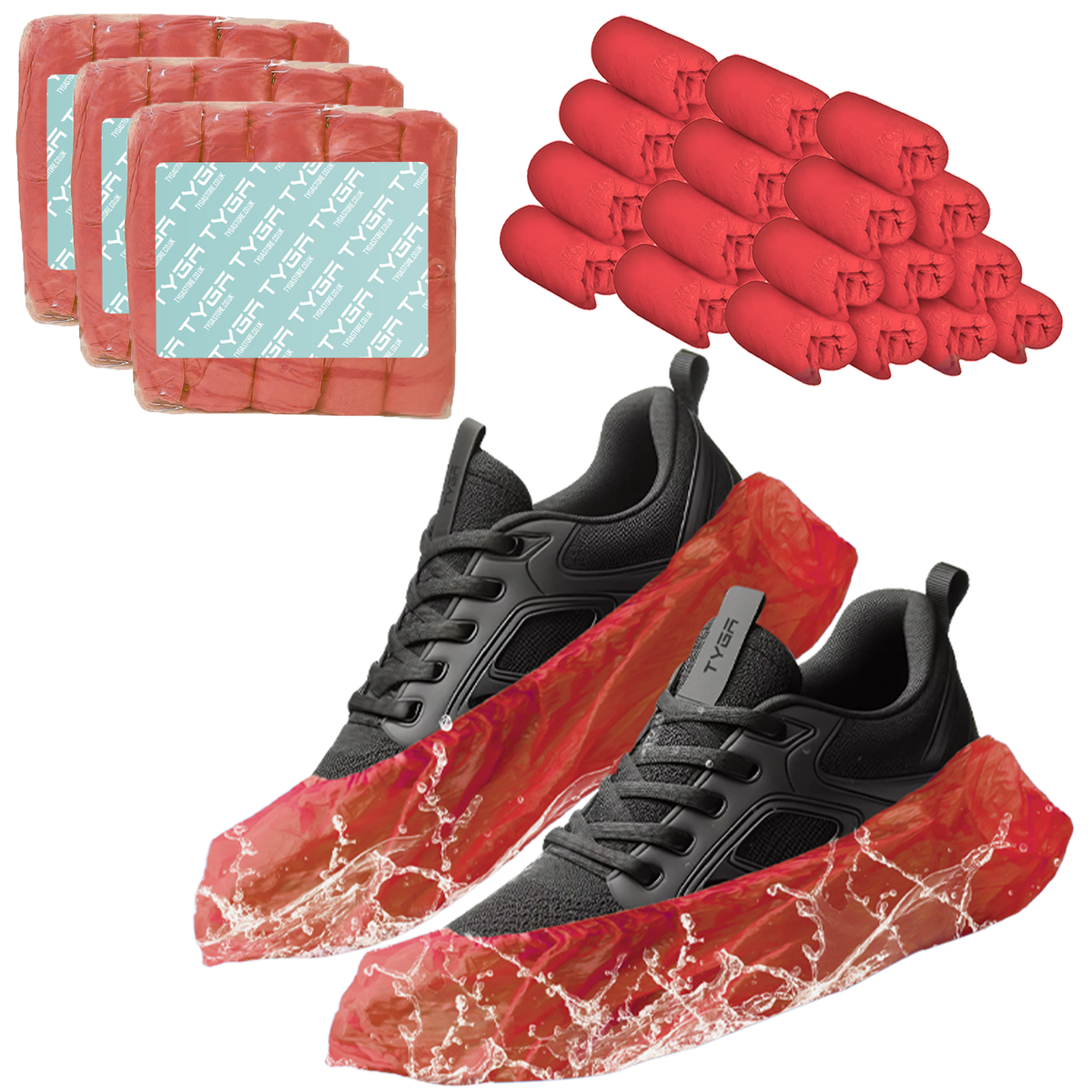 Disposable Shoe Covers, Anti Slip, Waterproof Overshoes