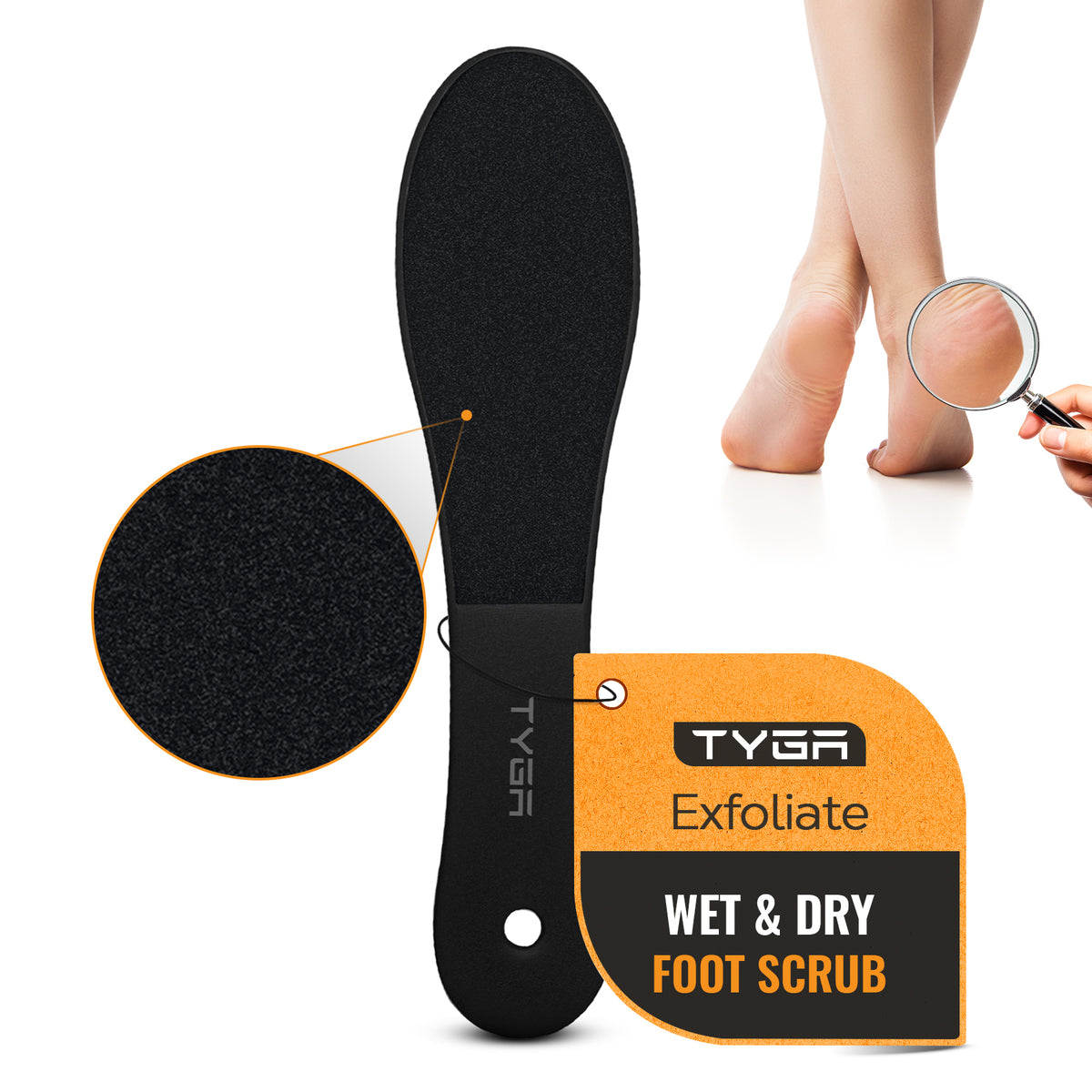 Double Sided Foot File Rasp & Scrubber, Callus Removal, Set of 3