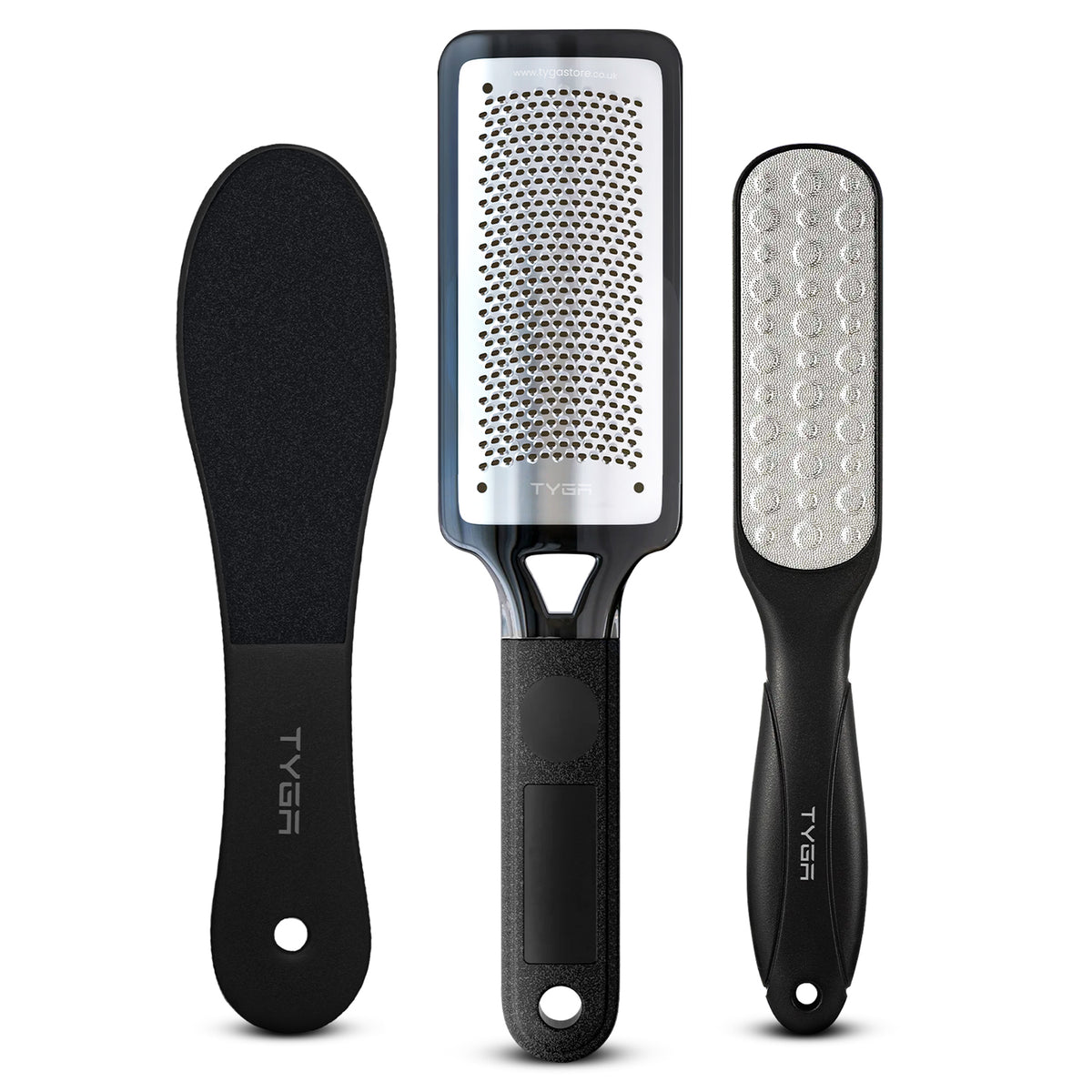 Double Sided Foot File Rasp & Scrubber, Callus Removal, Set of 3