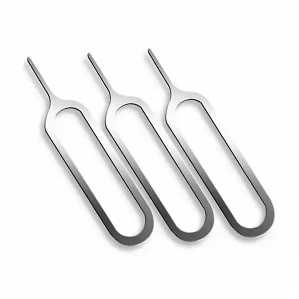 SIM Card Tray Removal Tool, Metal Pin Design, Pack of 3
