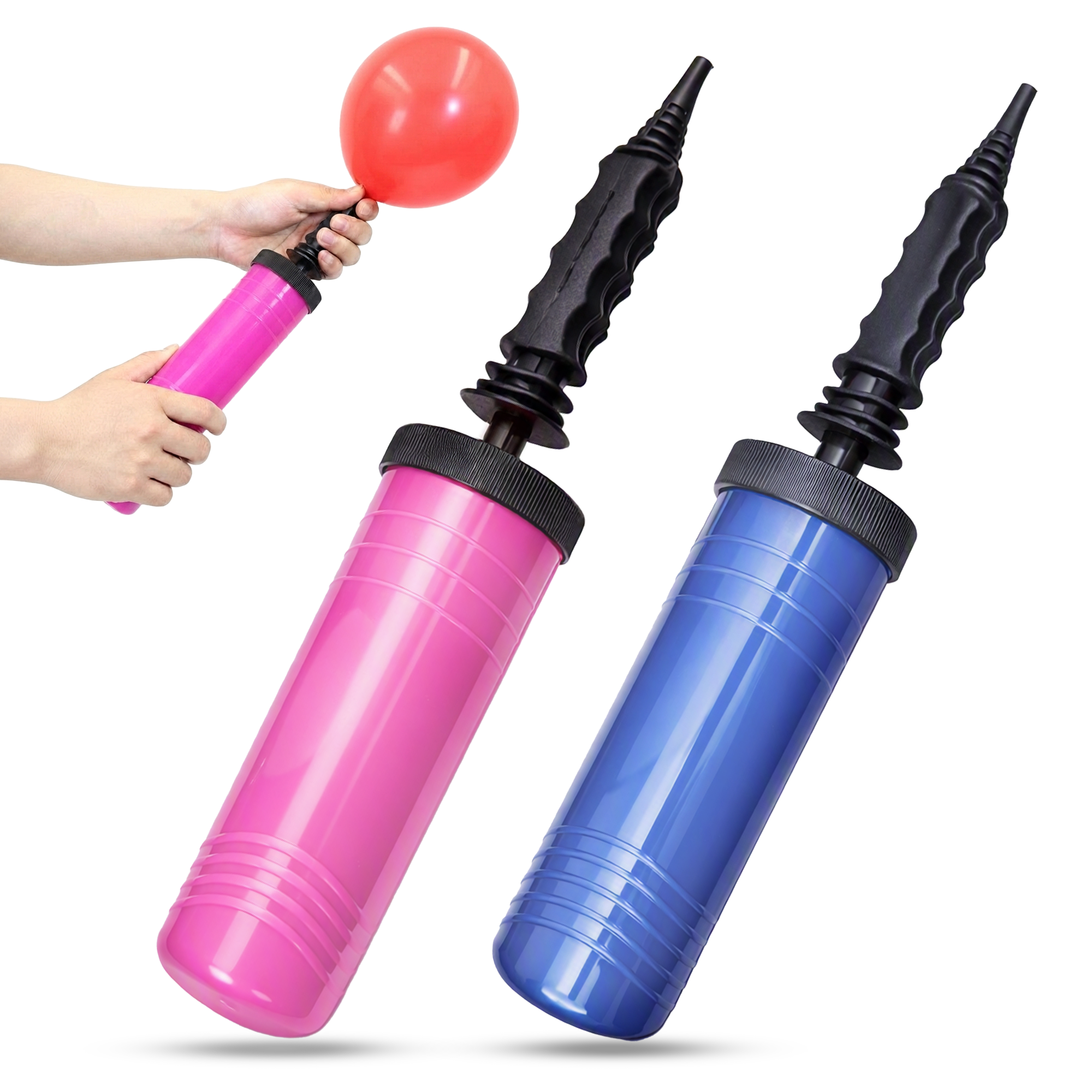 Manual Balloon Pump, Handheld Inflator, Random Colour