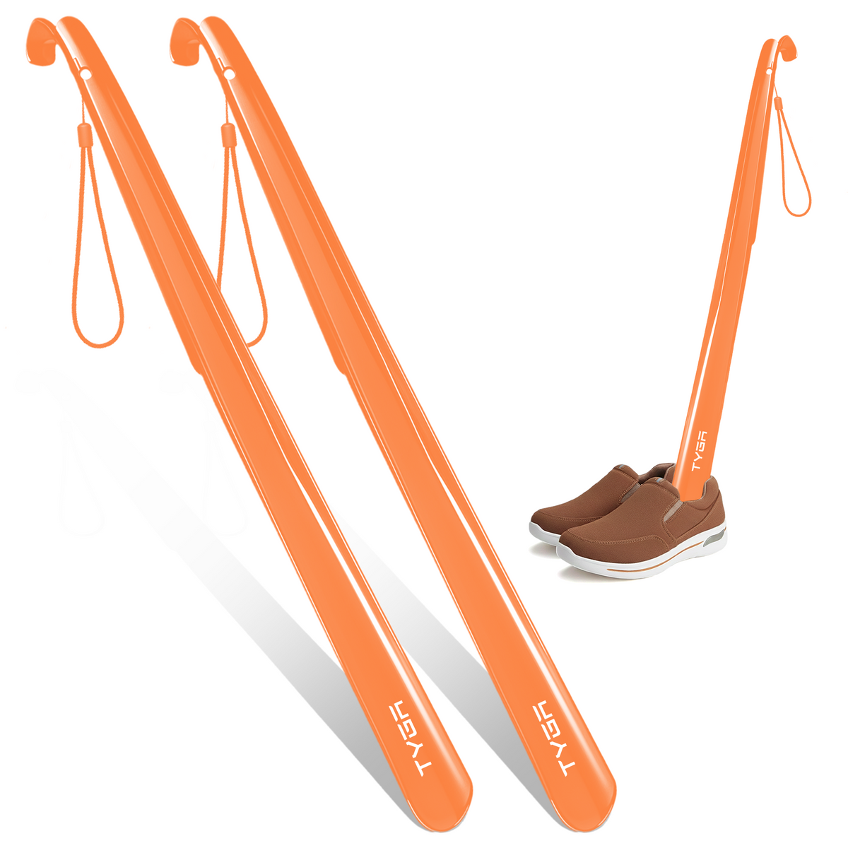 Extra Long Shoe Horn, Comfortable Handle, 58cm