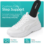Memory Foam Insoles, Cushioned Comfort Shoe Inserts, Black