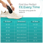 Memory Foam Insoles, Cushioned Comfort Shoe Inserts, Black