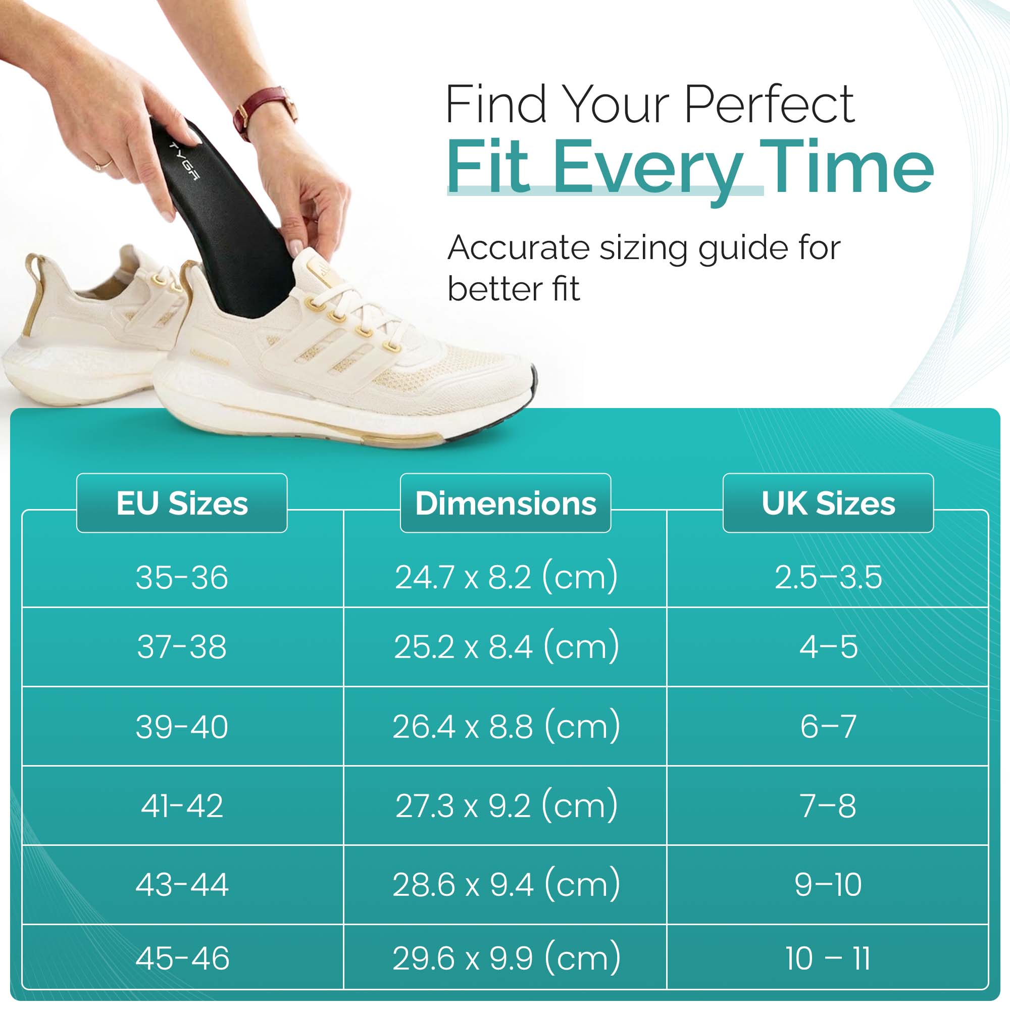 Memory Foam Insoles, Cushioned Comfort Shoe Inserts, Black