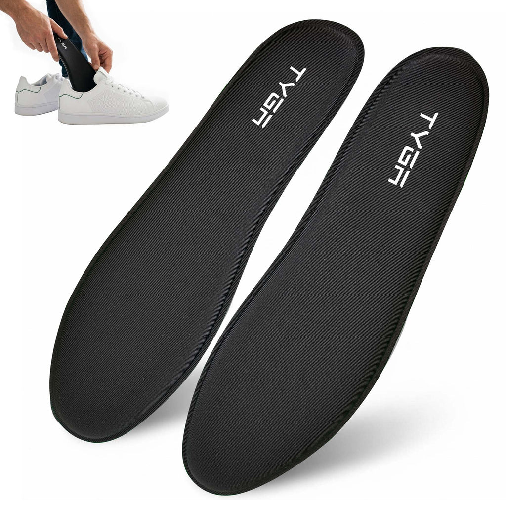 Memory Foam Insoles, Cushioned Comfort Shoe Inserts, Black