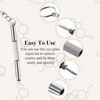 3-in-1 Eyeglass Repair Tool, Precision Screwdriver & Pliers