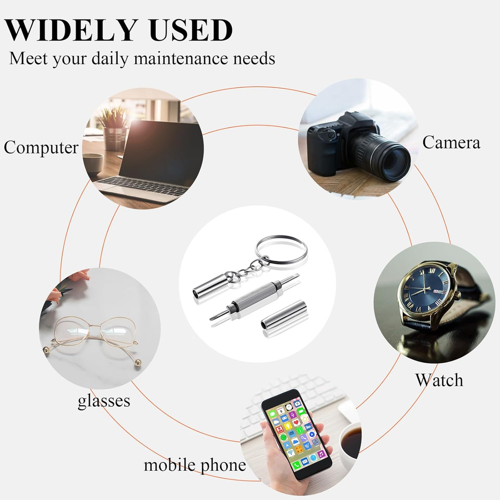 3-in-1 Eyeglass Repair Tool, Precision Screwdriver & Pliers