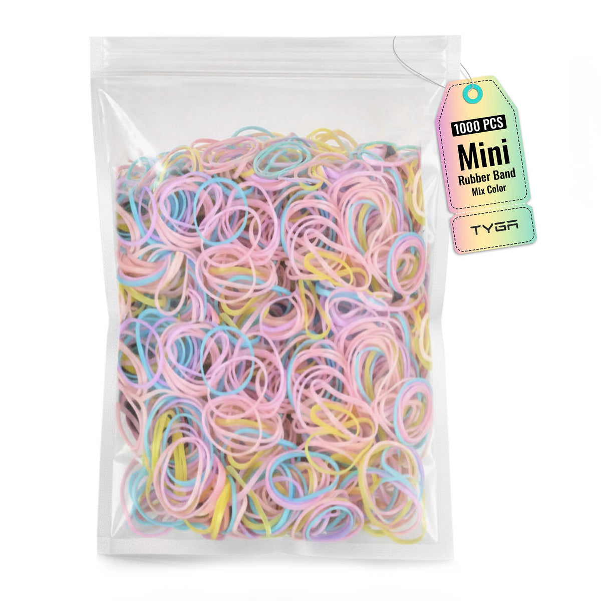 Mini Hair Elastic Bands for Braids, Pack of 1,000